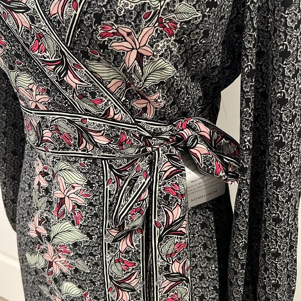 Max Studio Floral Print Wrap Maxi Dress - Picture 3 of 12